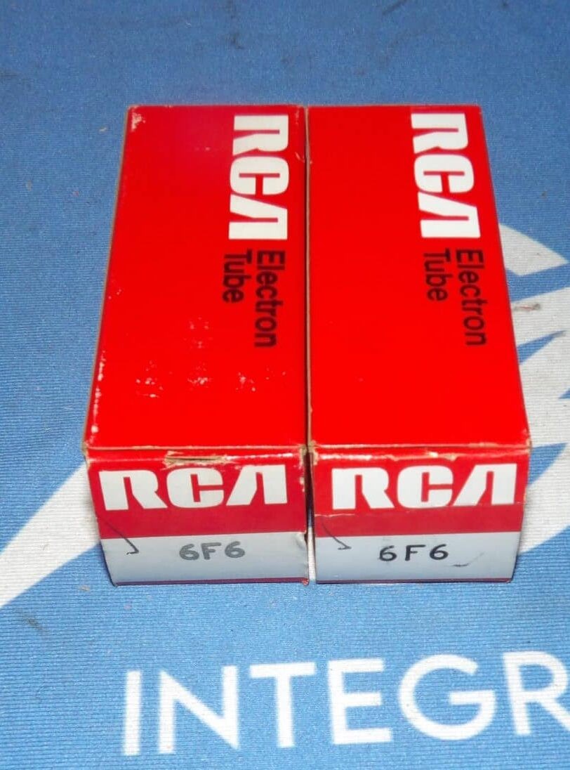 Lot of 2 NIB RCA 6F6 Electron Vacuum Tube + 90 Day Warranty