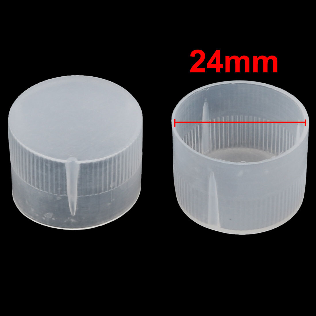 10Pcs 24mm Inner Dia PE Plastic End Cap Bolt Thread Protector Tube Cover