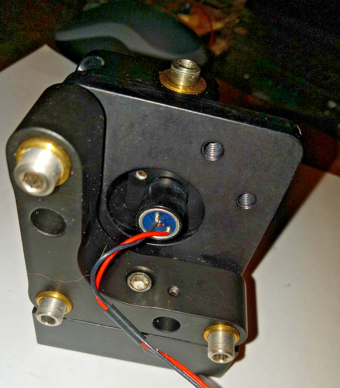 NEWPORT NEW FOCUS 9095 Five-Axis Fiber Launcher Flexure Design W/COHERENT LASER