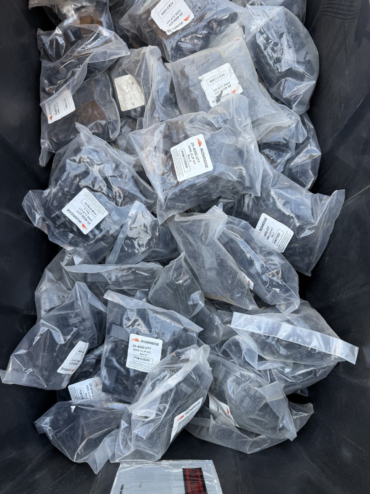 Ironridge 29-4000-077 Wire Clip Kit 100 QTY