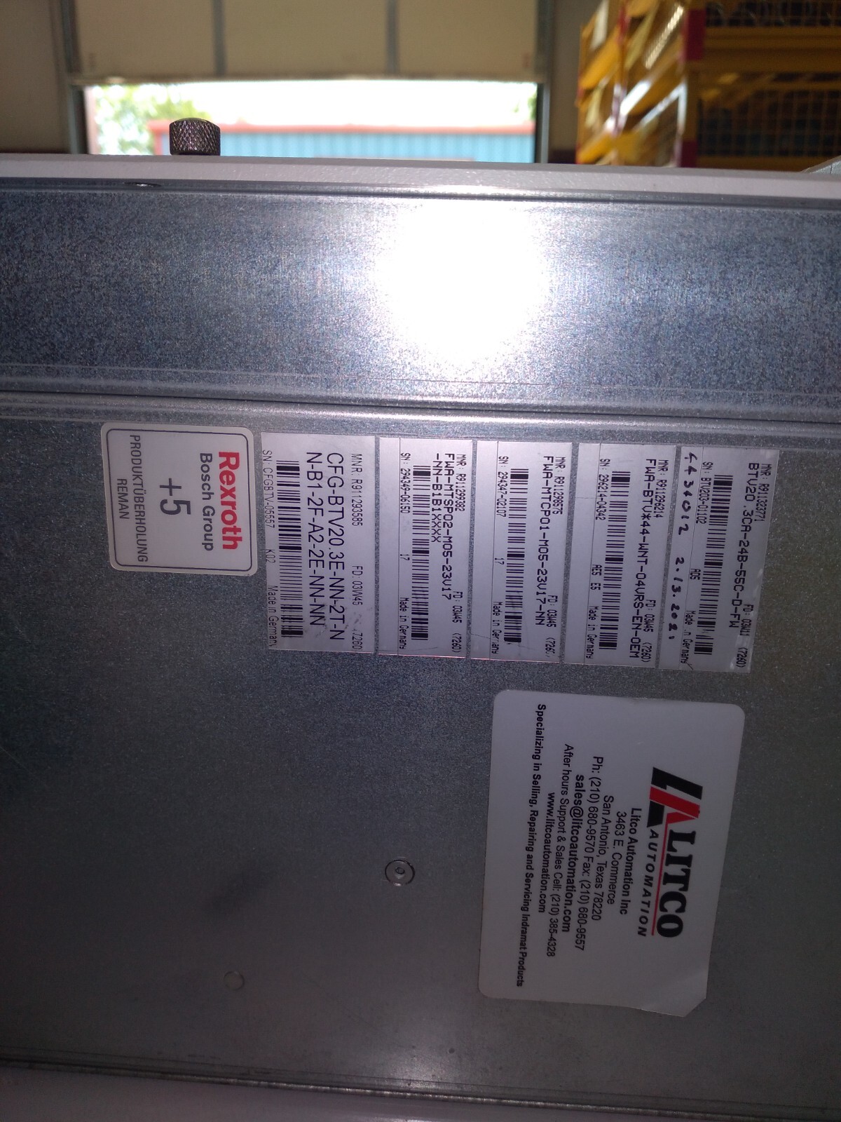REXROTH INDRAMAT SYSTEM200 BTV20 BTV20.3CA-24B-55C-D-FW FWA-BTV*44-WNT-04VRS-EN-