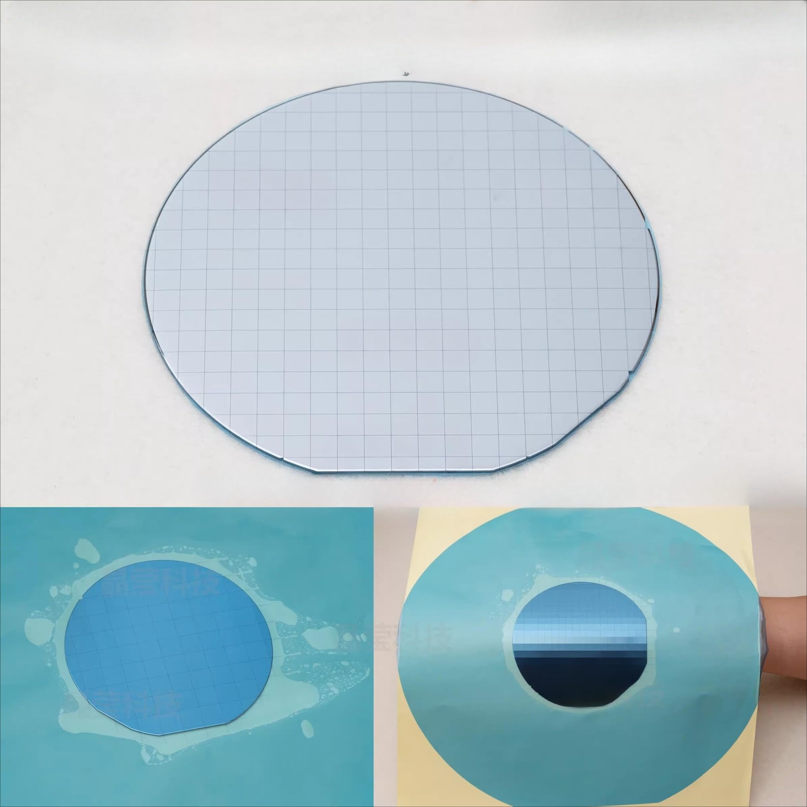 High Resistivity 1-8 Inch Intrinsic Silicon Wafer Undoped Substrate for Lab Stud