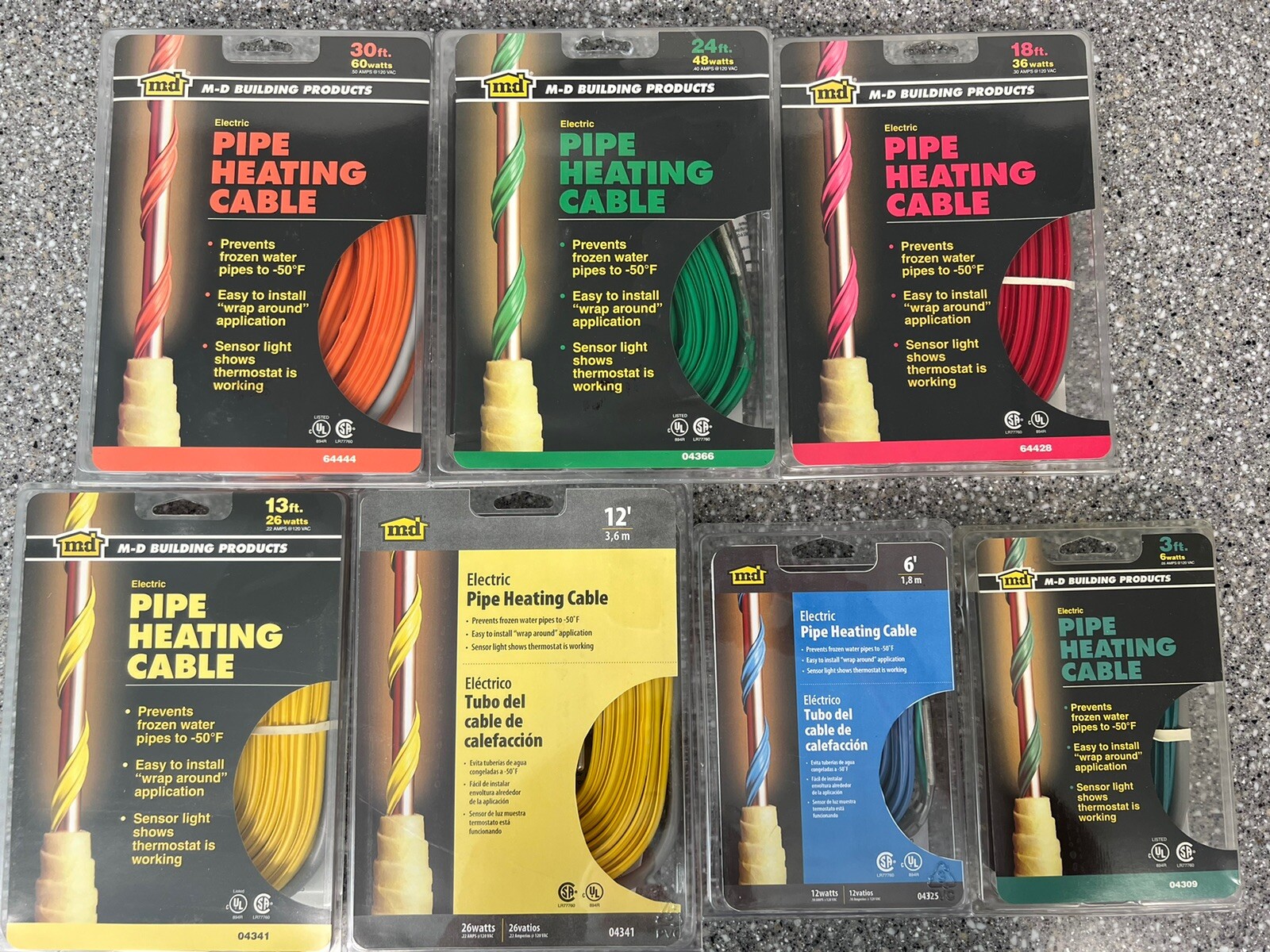M-D Building Products Pipe Heating Electric Cable VARIOUS SIZES & Fast Free Ship