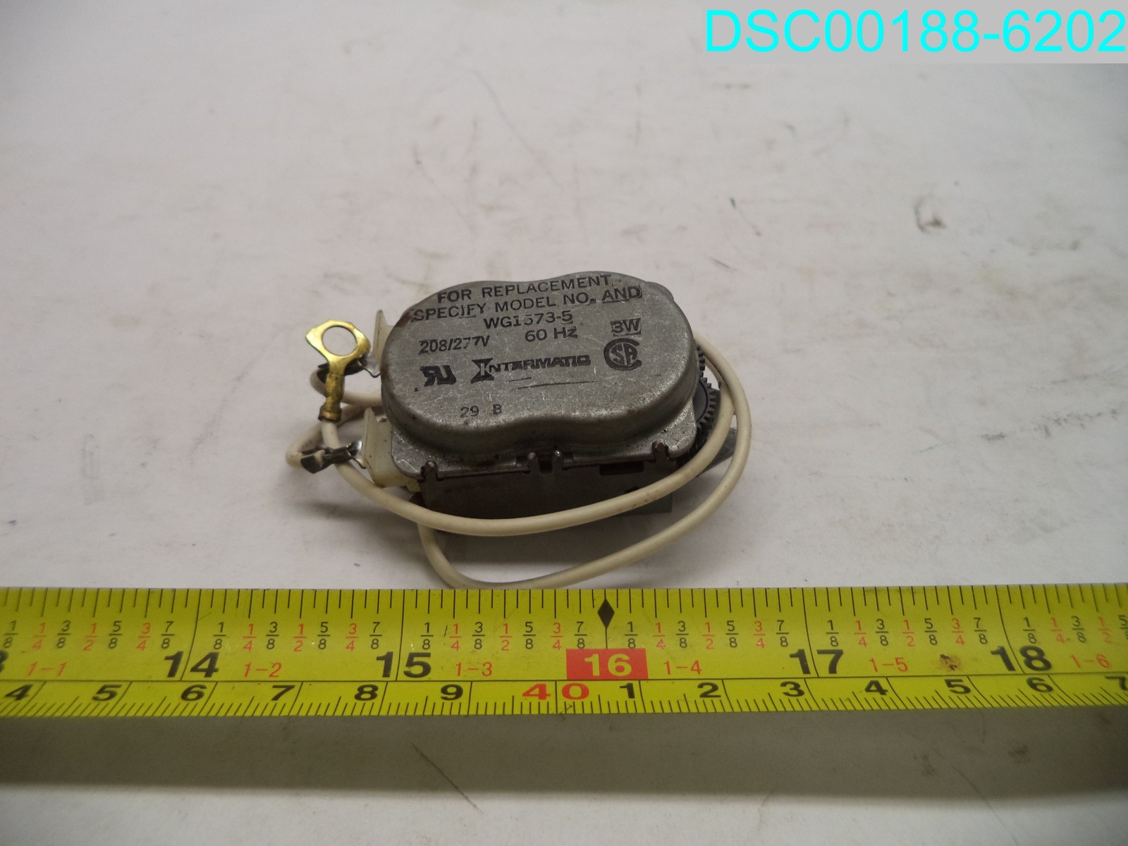 Used: WG1573-5 Intermatic Time Clock Replacement Motor
