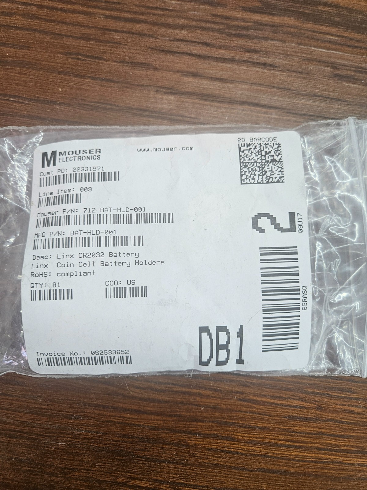 Large Mixed Electronic Components Lot TI STMicro Littelfuse Mouser DigiKey New