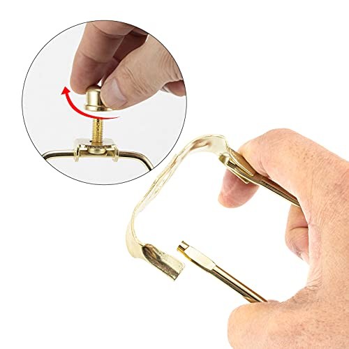 10 Inch Lamp Harp Polished Brass 2 Light Duty 3 8 Saddle Base Holes Not Heavy
