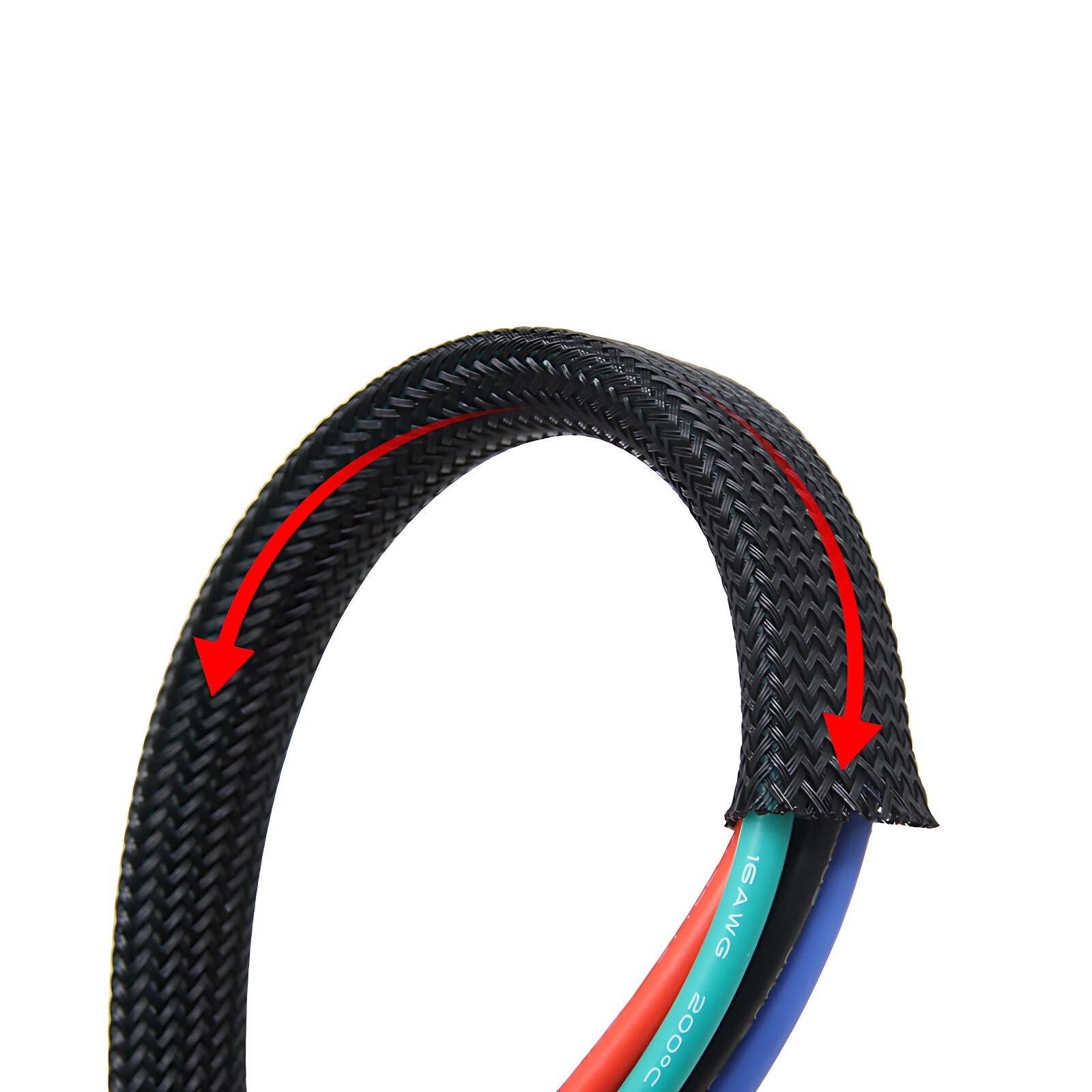 Expandable Braided Cable Sleeve Protector Power Cord Wire Cover Sheath Mesh Tube