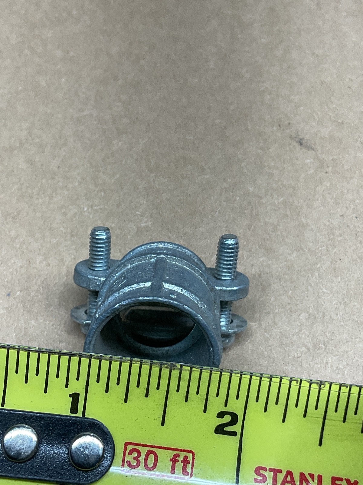 Unbranded 3/4″, Die-Cast Zinc, Flexible Conduit Coupling, *Lot of 7* #4013X110