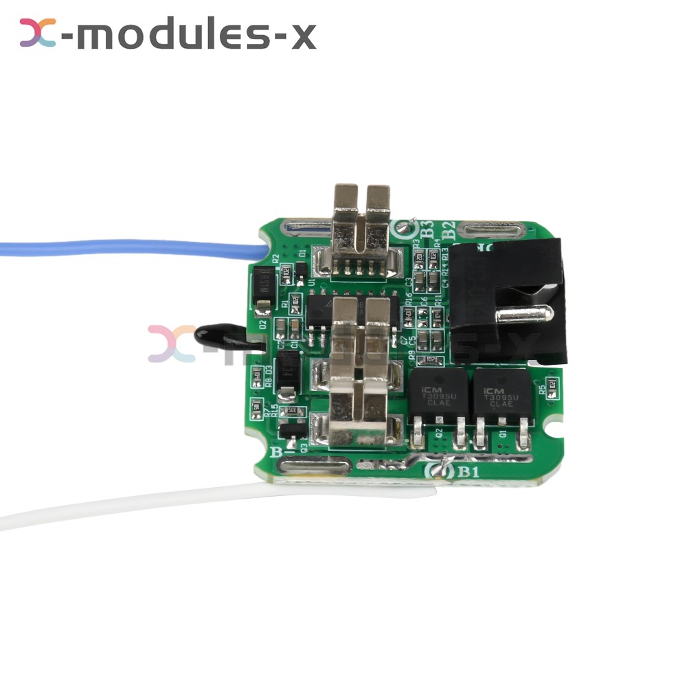 4S 16.8V 30A 18650 Li-ion Battery Protection Board BMS Dual MOS for Power Tools