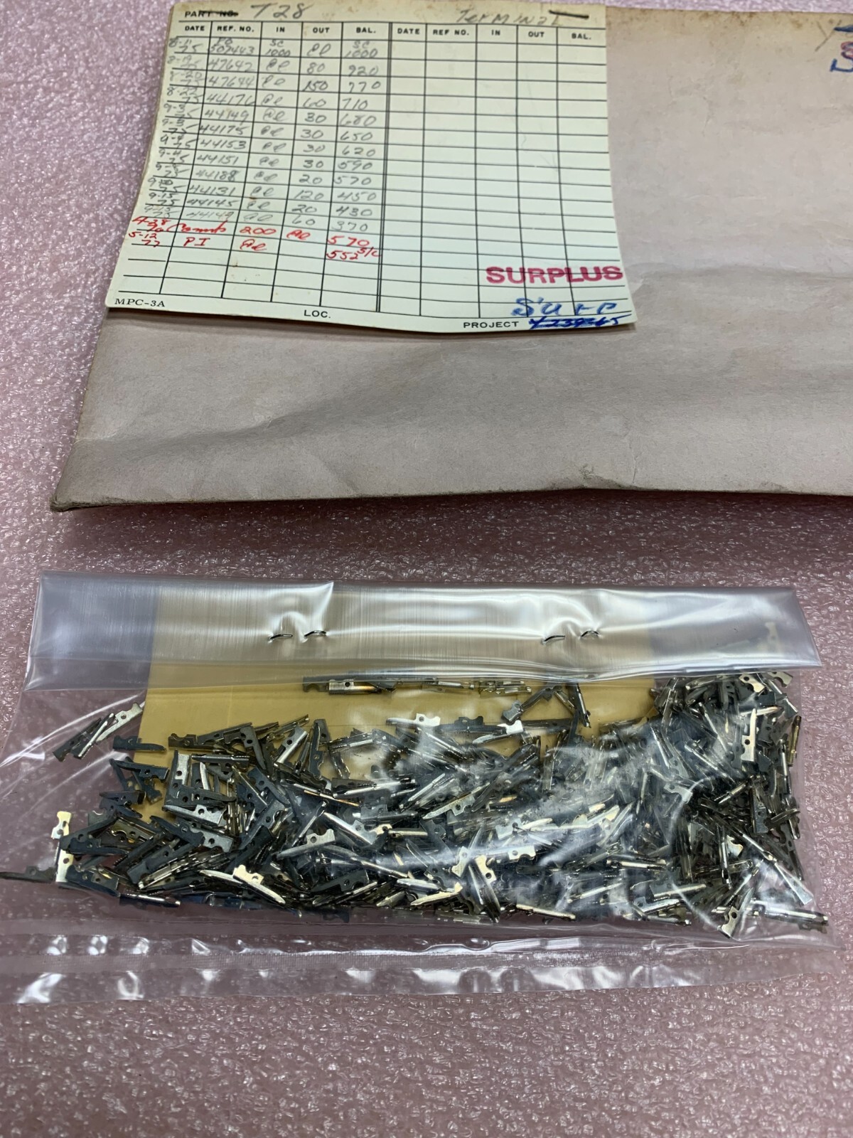 (LOT OF 50) – PN# T28 – VECTOR – MICRO CLIP PCB TERMINAL PUSH PIN