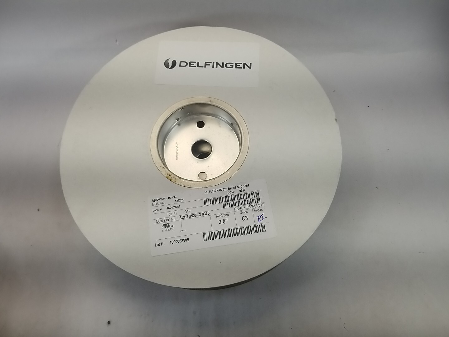 DELFINGEN 3/8″ AWG NU-FLEX HTS-520 Black Sleeving 100ft