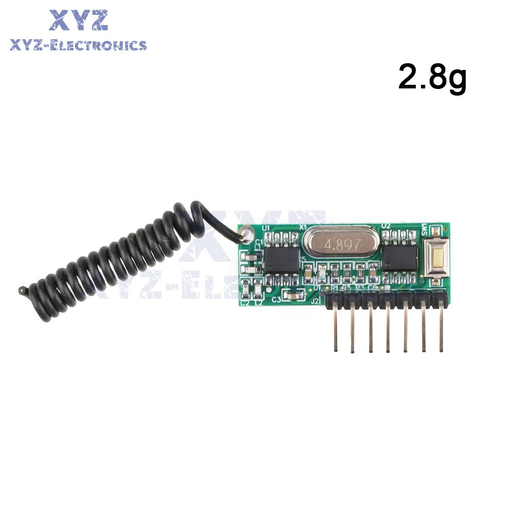 315MHz RF Module Receiver Remote Control 4-Way Learning Decoder Board DC3.3~5V