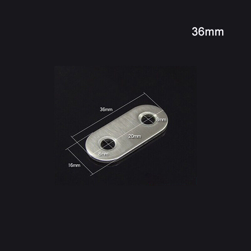 Stainless Steel Repair Plate Flat Straight Fixing Mending Corner Brace Bracket