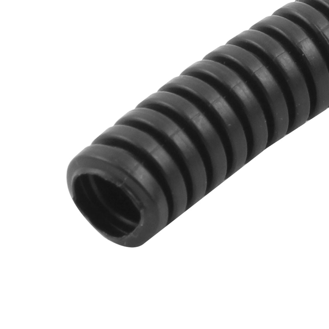 10 M 6.8×10 mm Nylon Flexible Corrugated Conduit Tube for Garden,Office Black