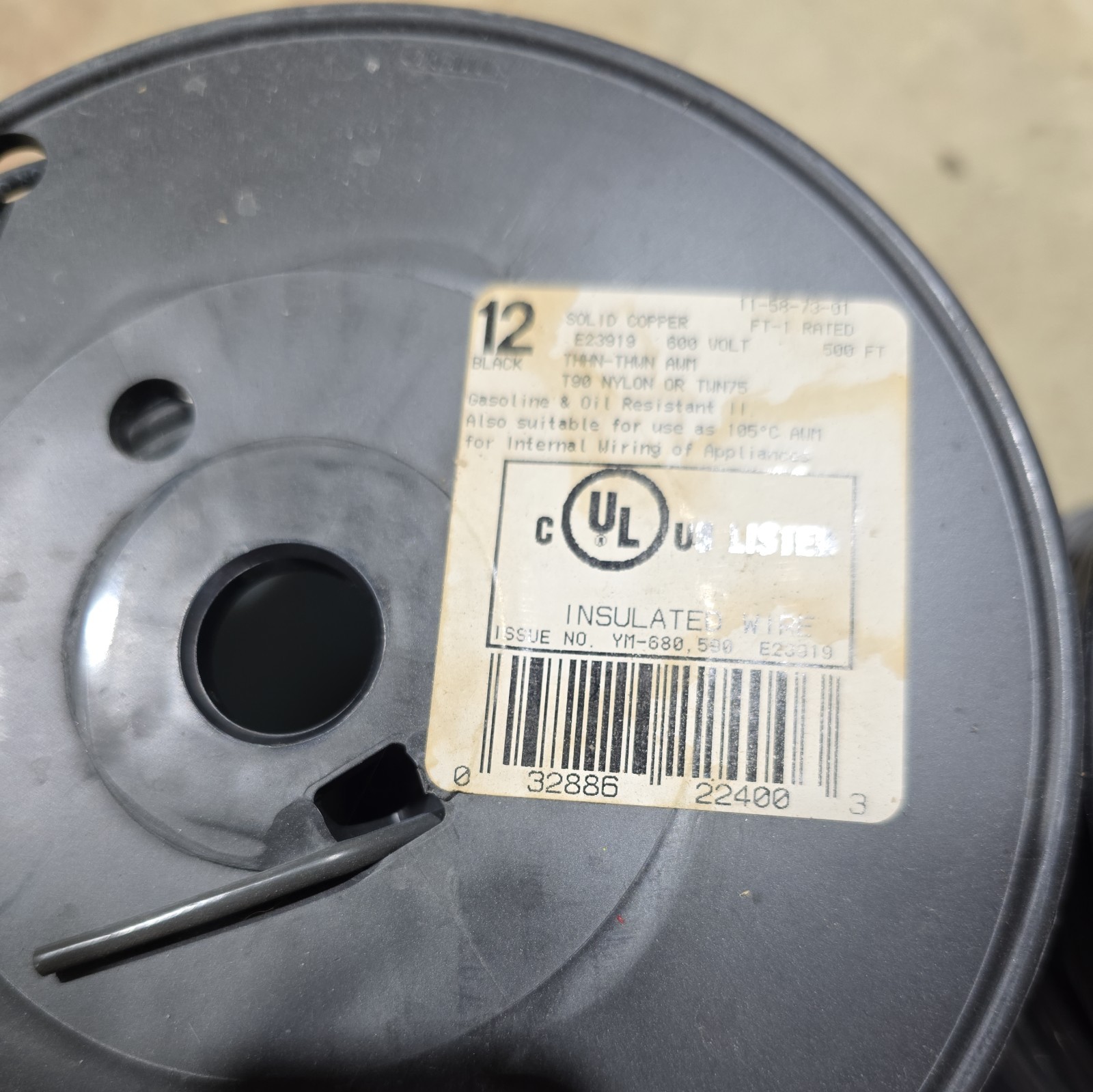 12 Gage Solid Copper Wire Black – 2 Rolls X 250′ (500 Feet Total)