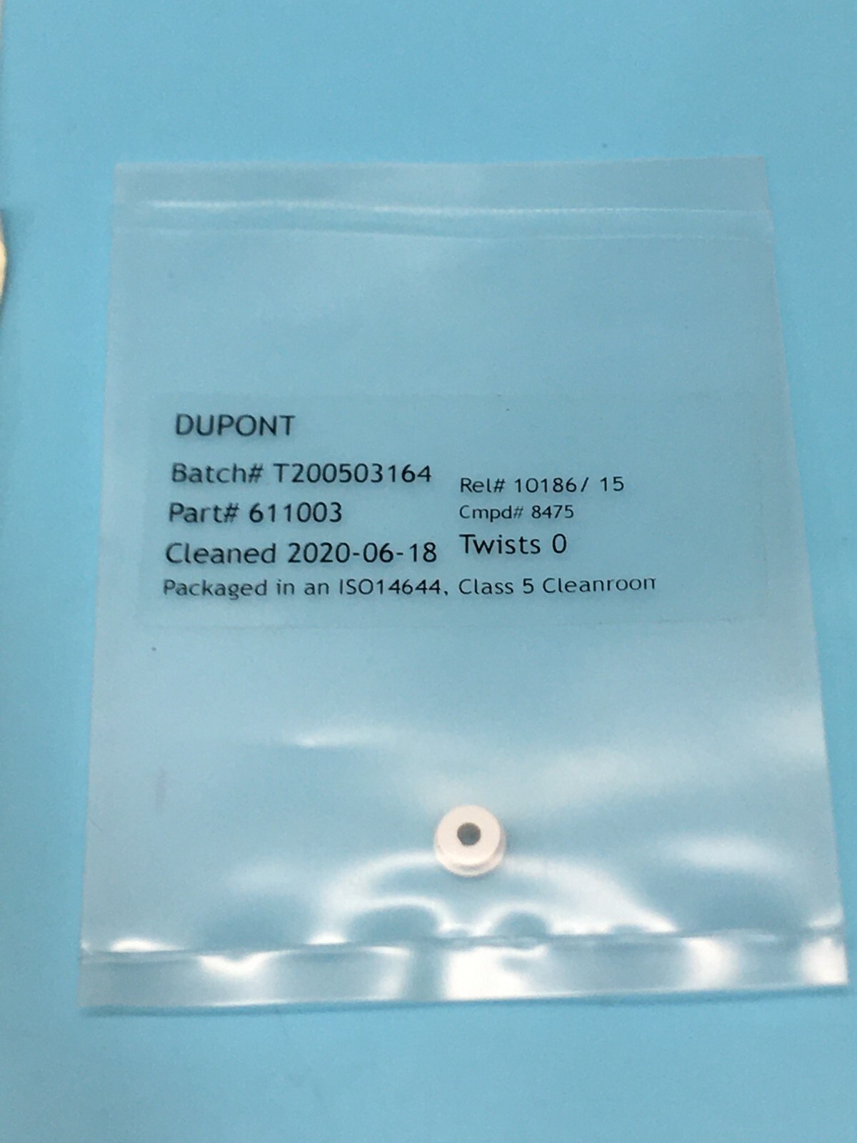 2 KALREZ ULTRA PURE CUSTOM PART K#611003, COMPOUND:8475 INSERT MUSHROOM, 190656