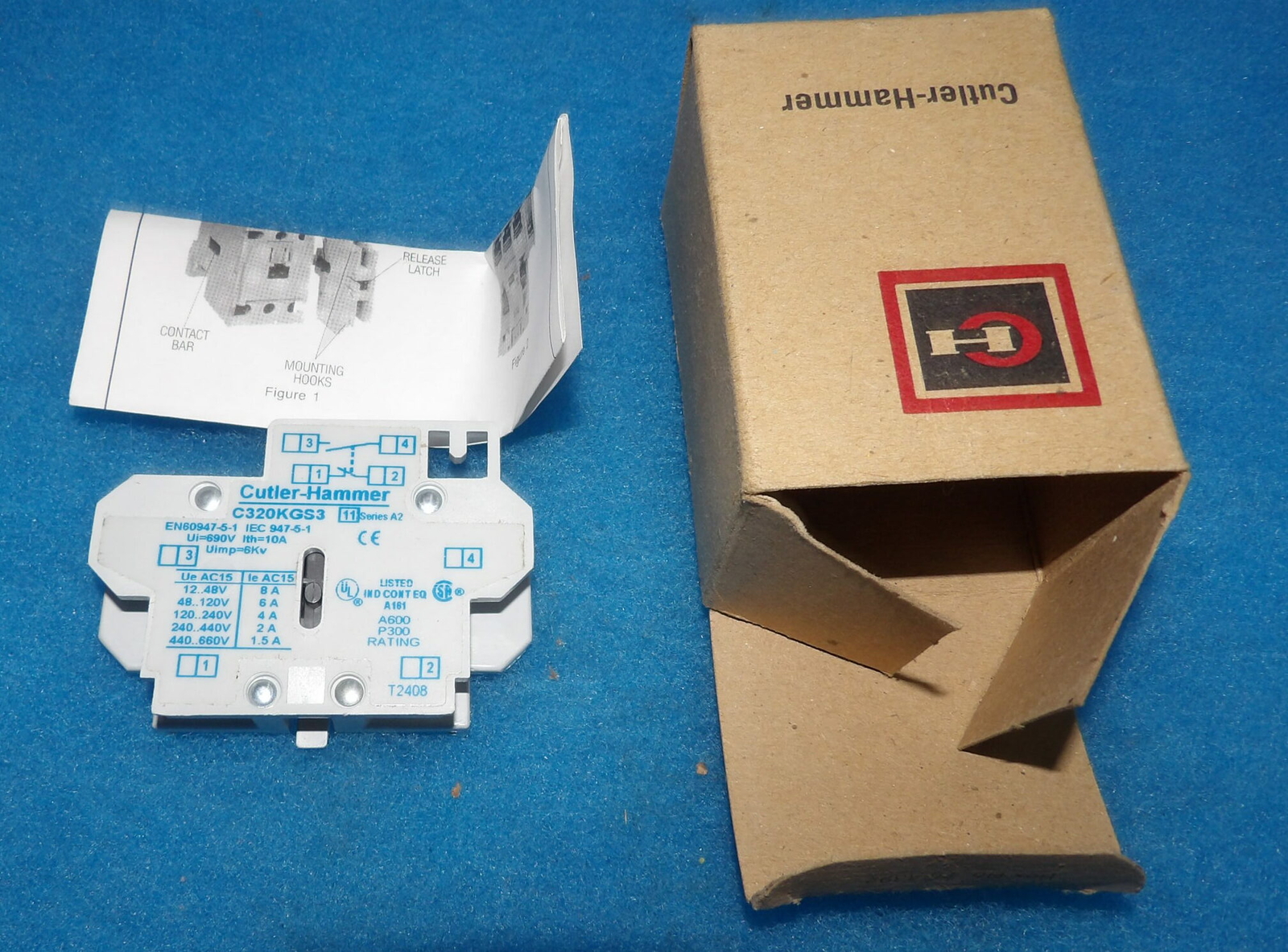 NIB Eaton C32-KGS3 Series A2 Auxillary Contact + 1 Year Warranty