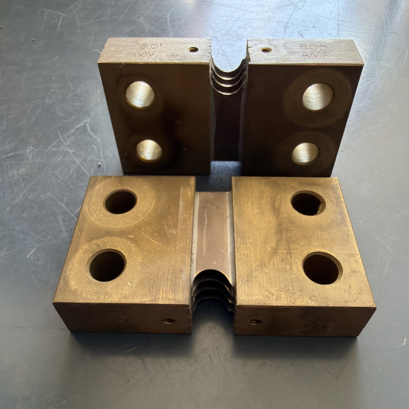 (Lot of 2) EMPRO METER SHUNT, 800 AMP, 50MV