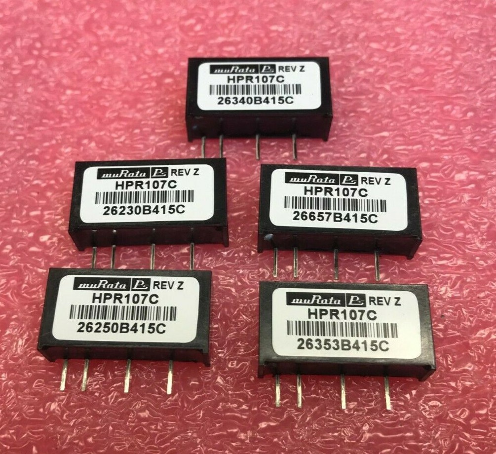 HPR107C Murata Isolated Module DC DC Converter 1 Output 12V 62mA 10.8V – 13.2V
