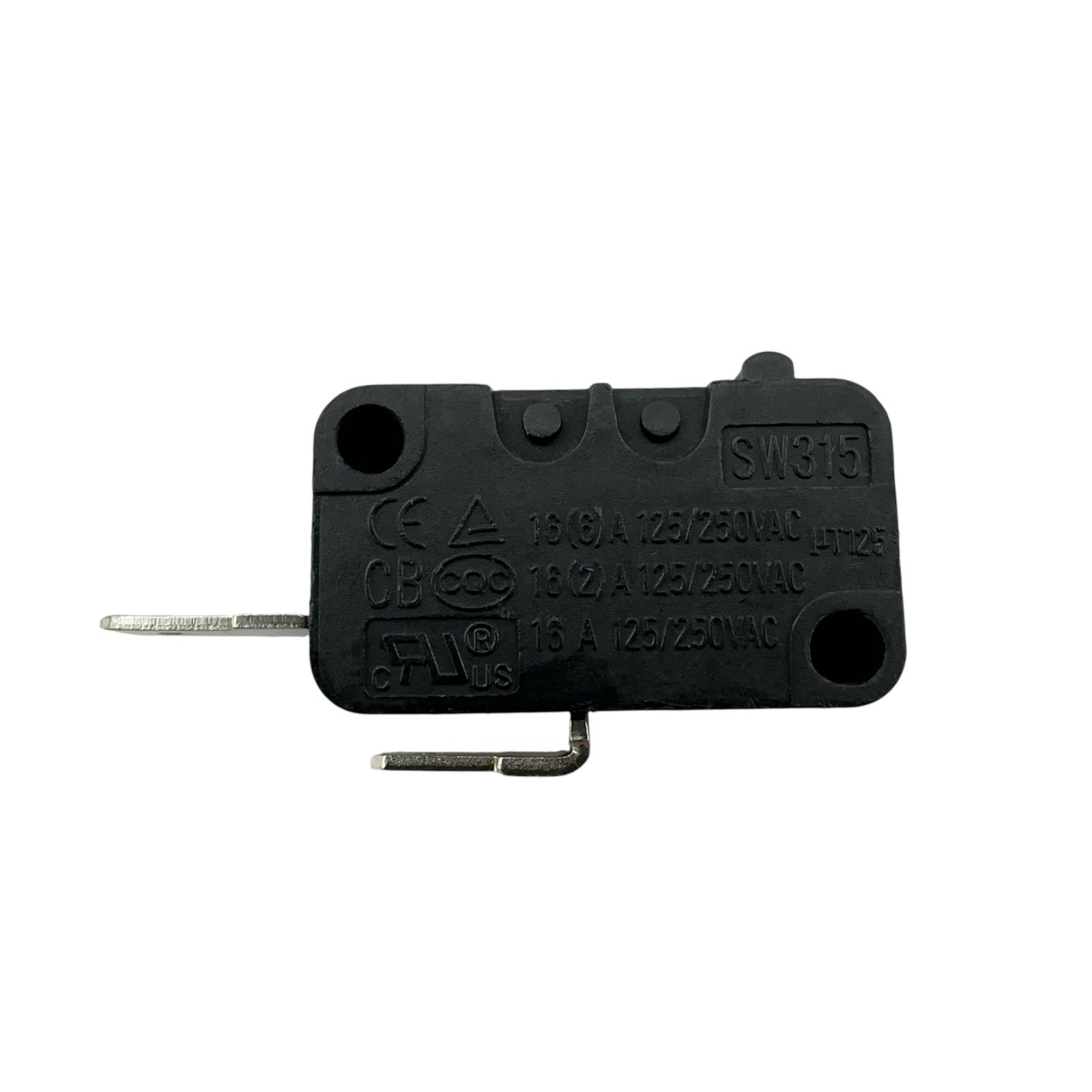 JUFOND SW315 Micro Limit Switch 2-Pins 16A 125/250VAC Normally Open