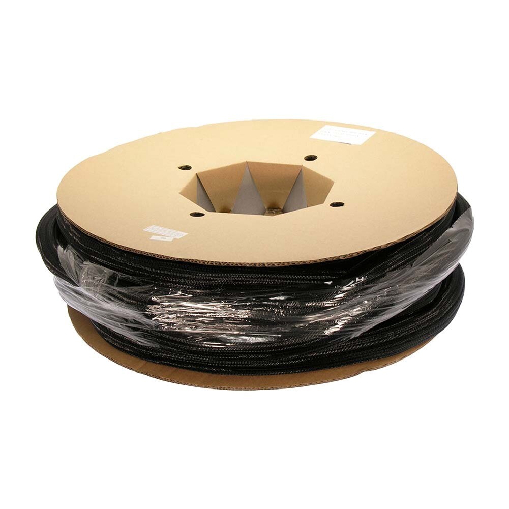 3x 50FT 1.5″ Self Closing Cable Sleeve Wrap Sock Braid Flexible Organizer Black