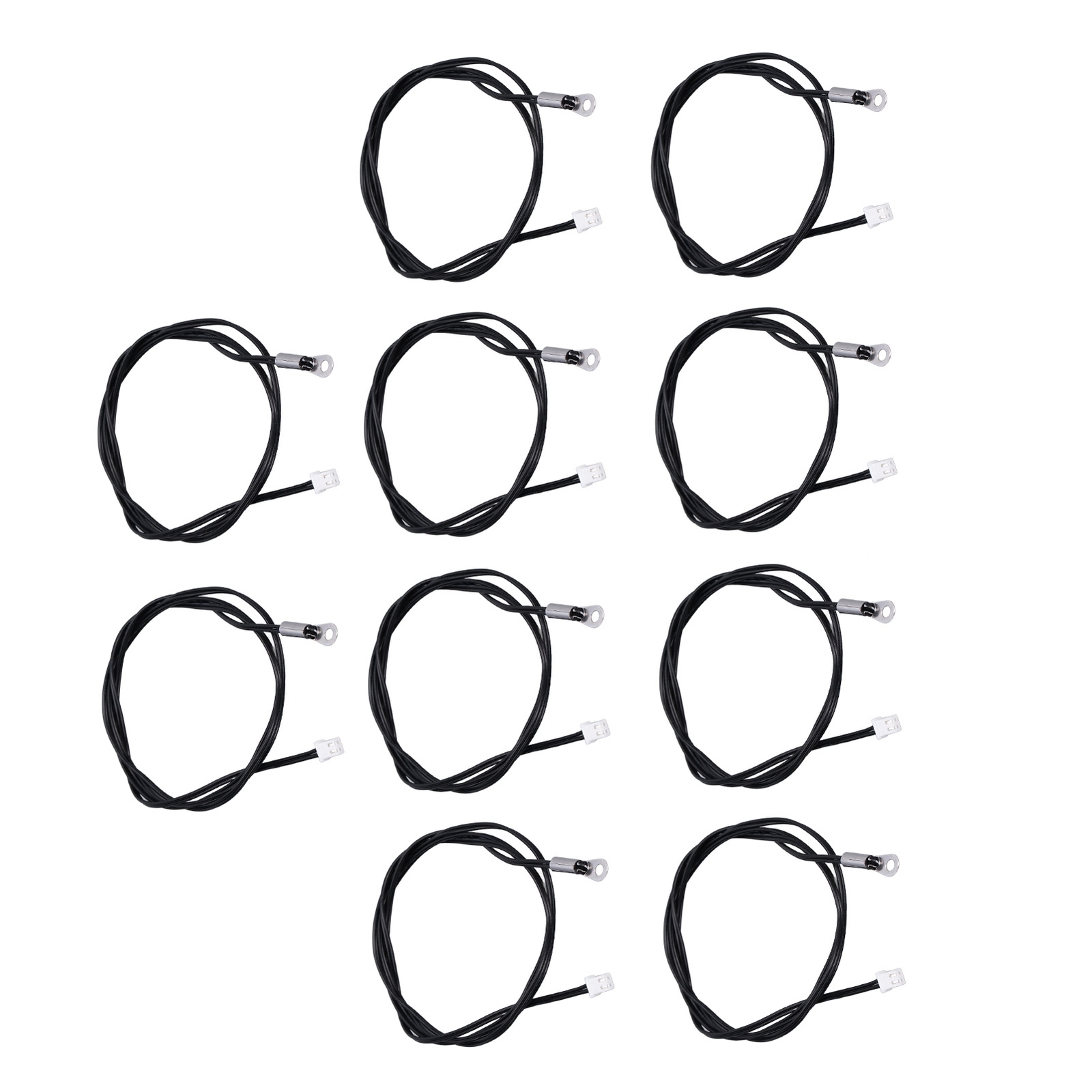 10Pcs 10K B3435 NTC Thermistor Probe Temperature Sensor Terminal Connector 1M