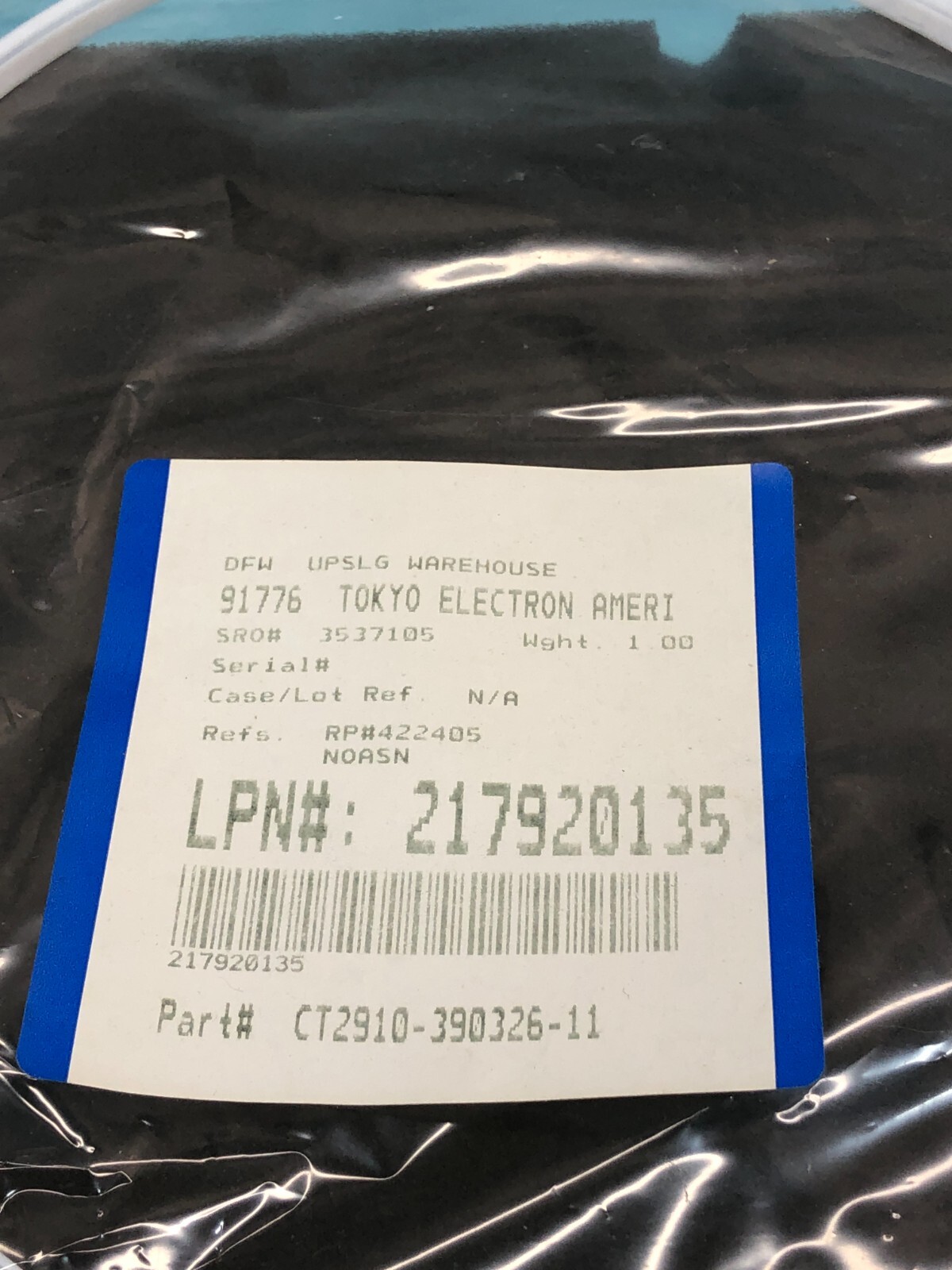 13 Tokyo Electron TEL CT2910-390326-11 Seal, Shutter Ring, CU, 174553