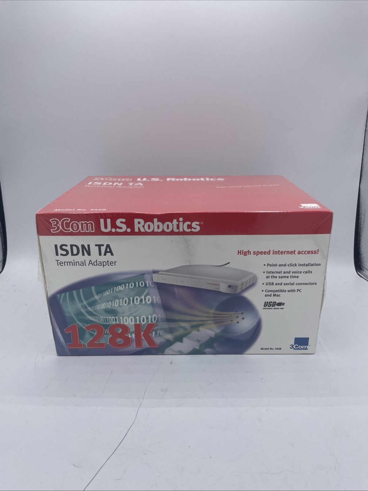 ISDN PRO TA 128K 3COM US ROBOTICS Free Shipping Tested