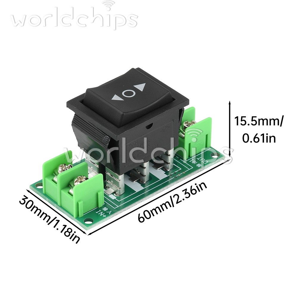 DC 0-120V DC Motor Controller Forward/Stop/Reverse Switch Module 5A 10A 20A