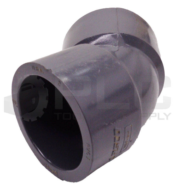 LOT OF 2 NEW LASCO SCH 80 2″ 45 DEGREE ELBOW FITTING
