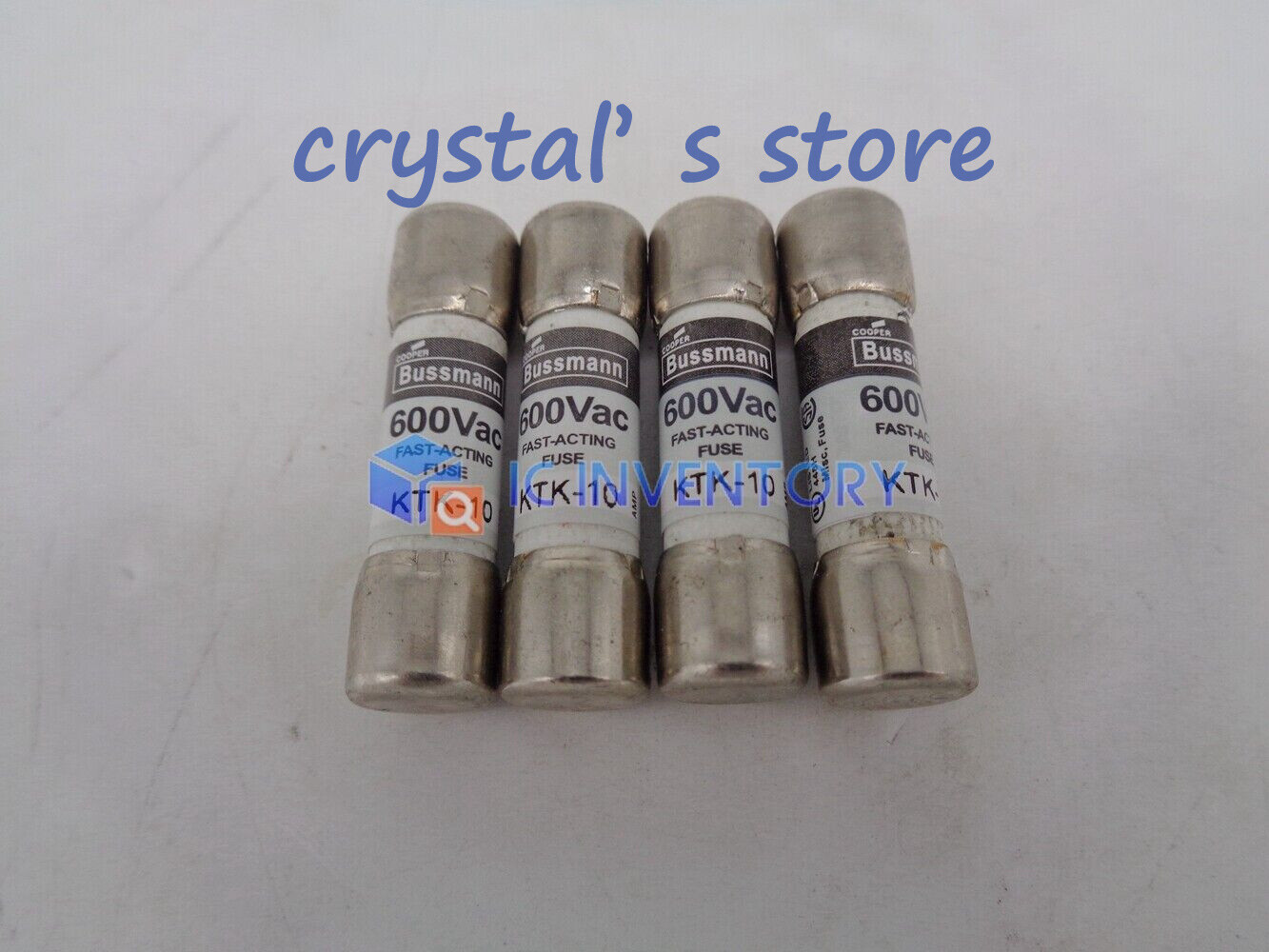 10pcs Bussmann KTK-10 10 Amp Limitron Fast Acting Supplementary Fuse 600V
