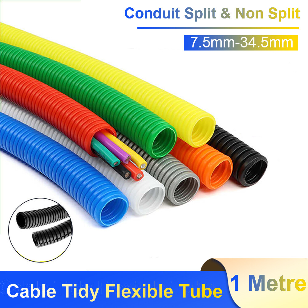 Conduit Split & Non Split Cable Tidy Flexible Tube Convoluted Protection Tubing