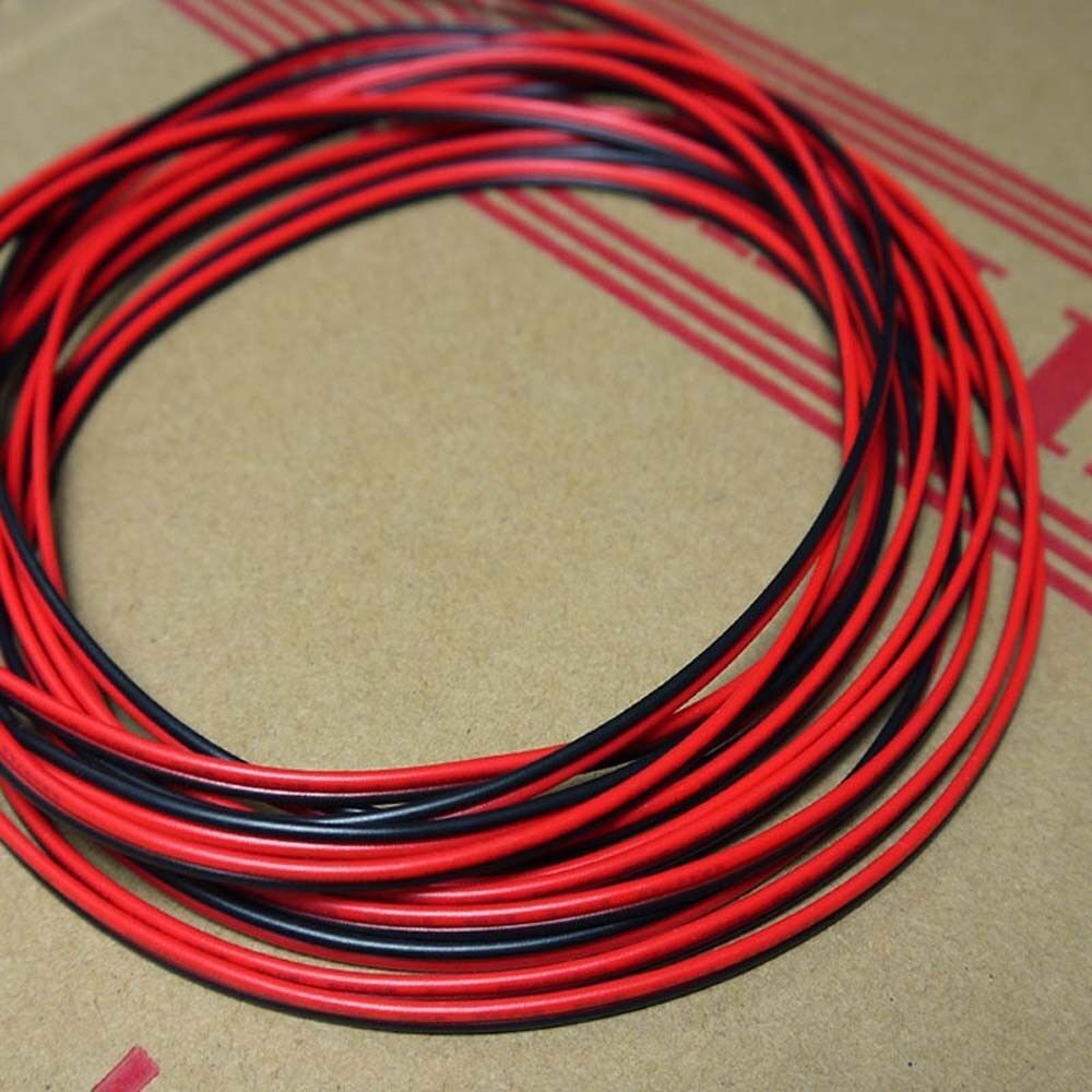 UL2468 16~28AWG Flat Ribbon 2 Core Cable Red&Black Stranded Electronic Wire