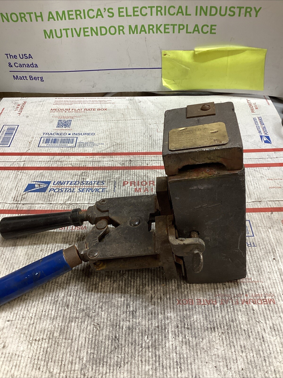 ERICO CADWELD IP-B GRC-182Q MOLD 4/0 CONC TO 3/4 CU ROD #90 CART ED4U 3295