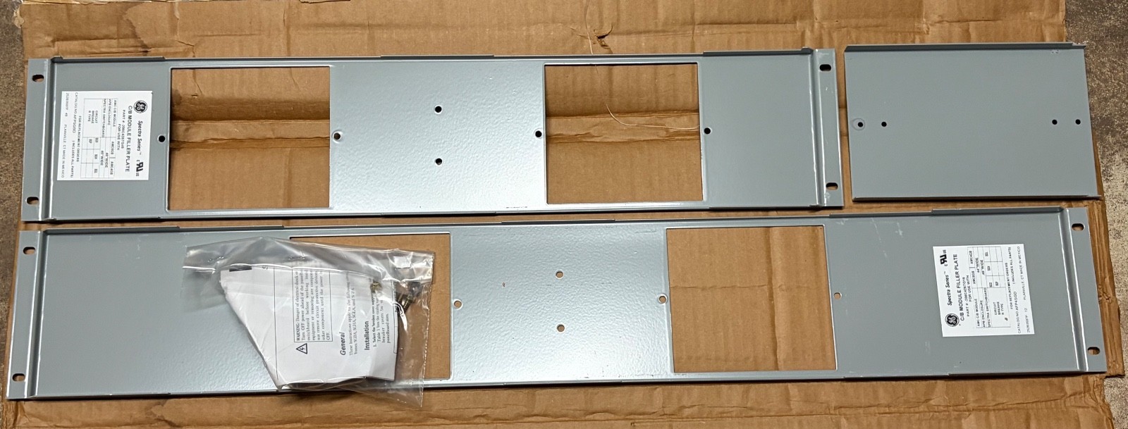 GE AFP4SGD Spectra Series Filler Plate for AMC6GB AMC4GB Circuit Breaker Modules