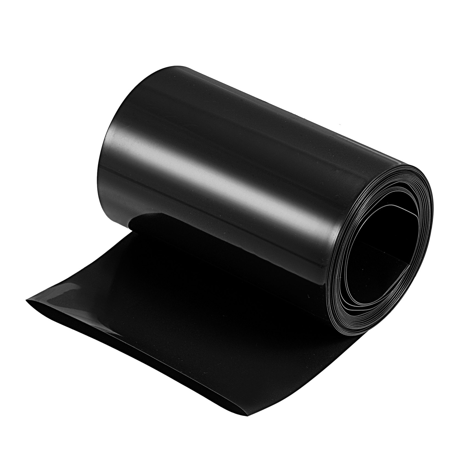 Battery Wrap PVC Heat Shrink Tubing 48mm Dia 75mm Flat 10 Feet Black