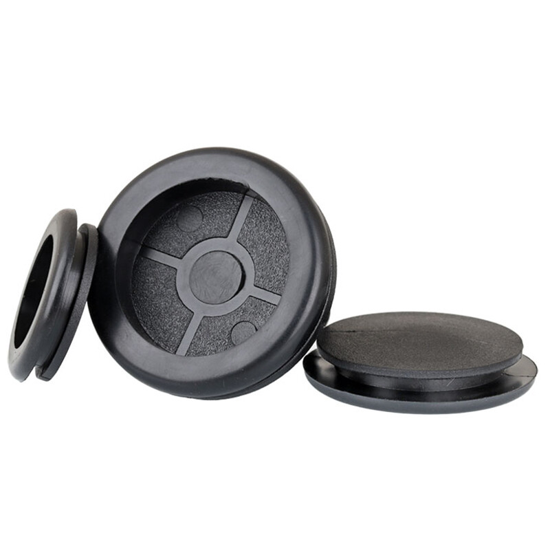 Blanking Closed Grommets Rubber Blind Plugs Single-Sided Protection Coil Black