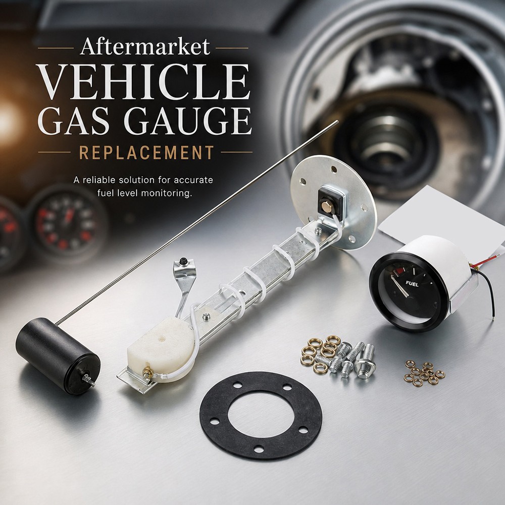 12V Universal Car Fuel Level Gauge Kit with Sender Unit E-1/2-F for Auto Boat