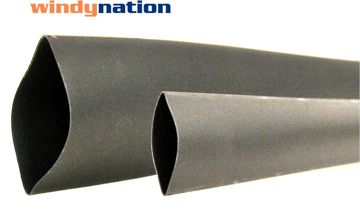 25 FT 25′ Feet BLACK 1/16″ Polyolefin 2:1 Heat Shrink Tubing