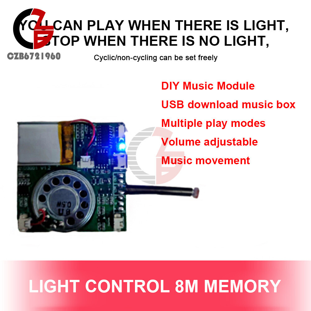 8M Recordable Sound Module Button Control MP3 Music Voice Player Board DIY Kit