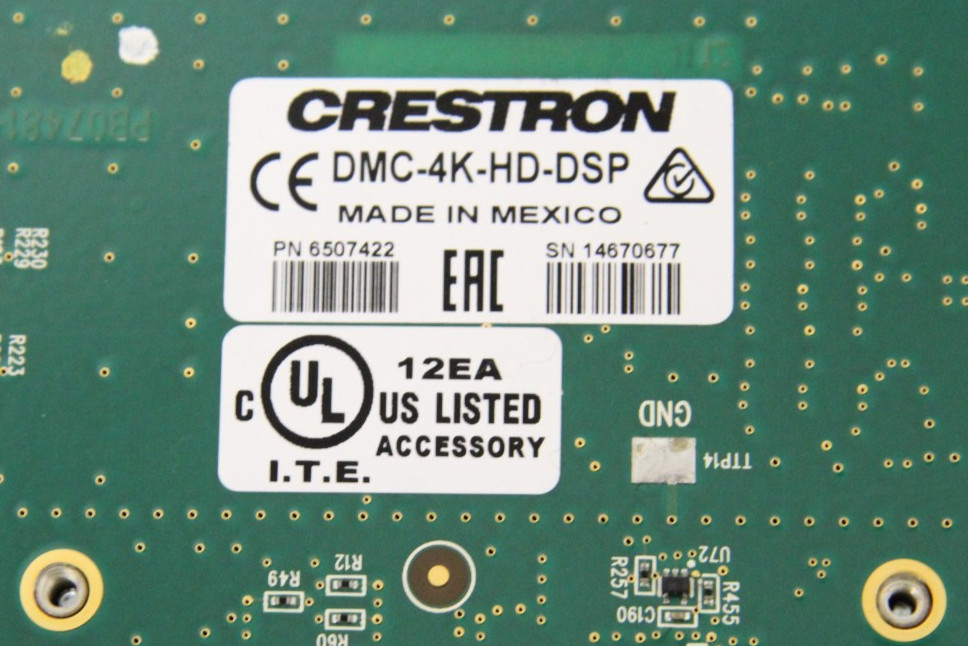 Crestron DMC-4K-HD-DSP-HDCP2 Updated Digital Media 4K HDMI Input Card