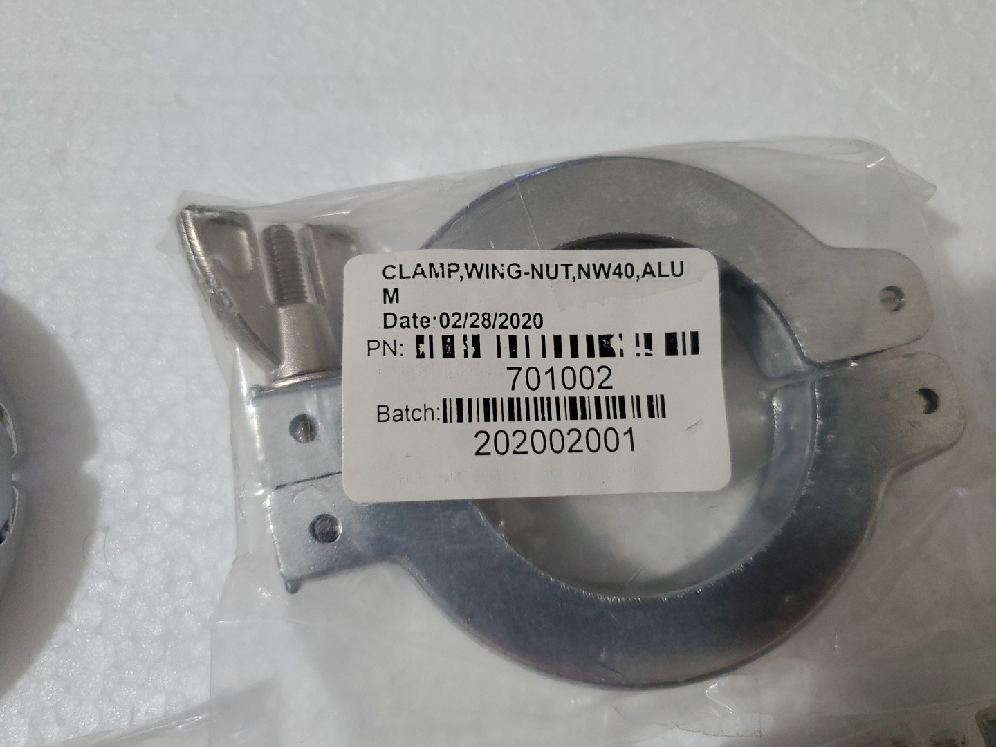 29pcs NW40 / KF40 WING-NUT CLAMP Aluminum – Vacuum Part Lot NEW