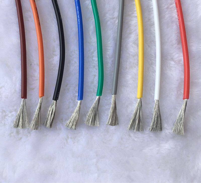 Cable 14/16/20/22/24/26-30 AWG Wire 0.08mm AWG Stranded 300V 200°C RoHS Cable