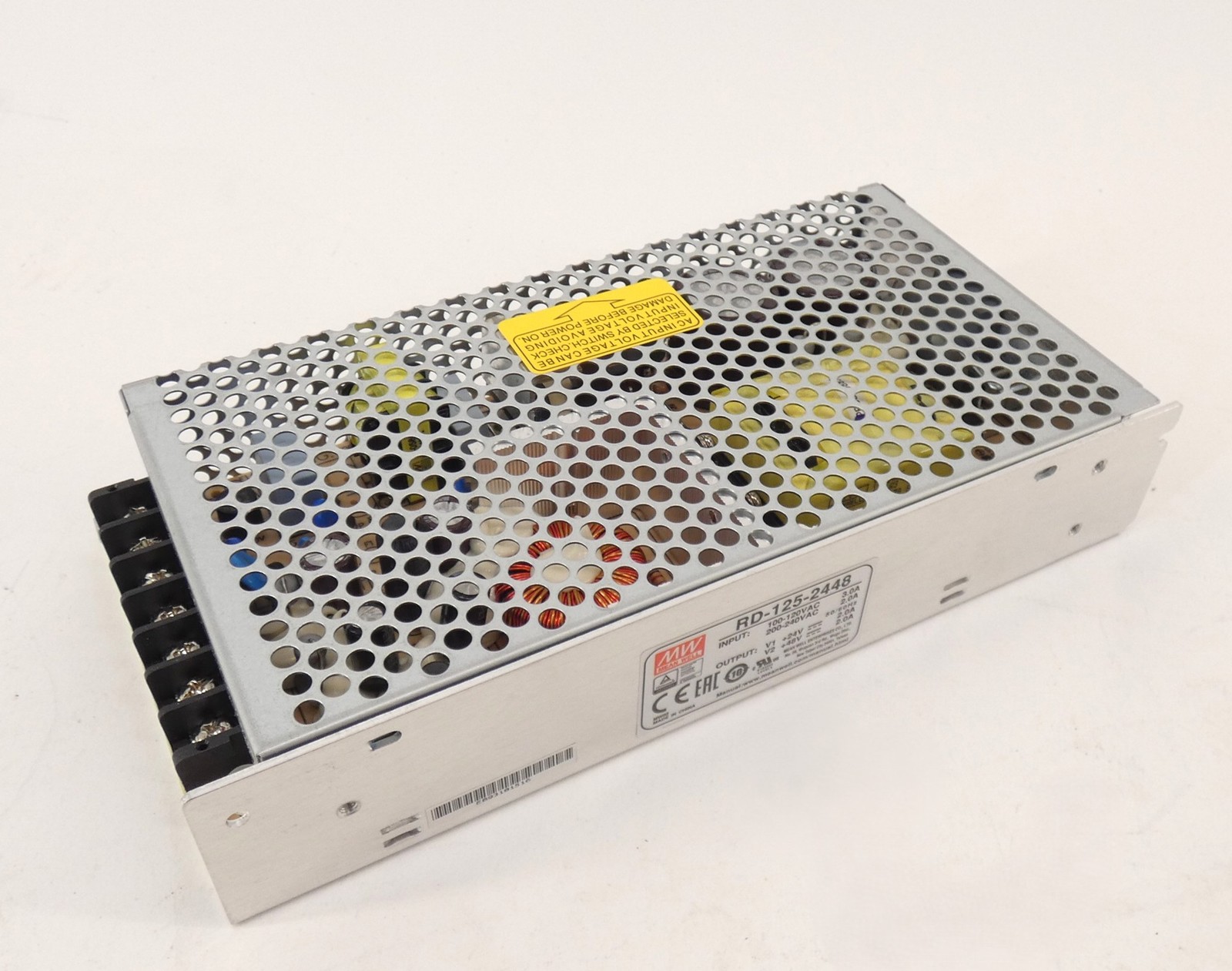 Mean Well RD-125-2448 Switching Power Supply 100-240VAC 3.0-2.0A – NEW Surplus!
