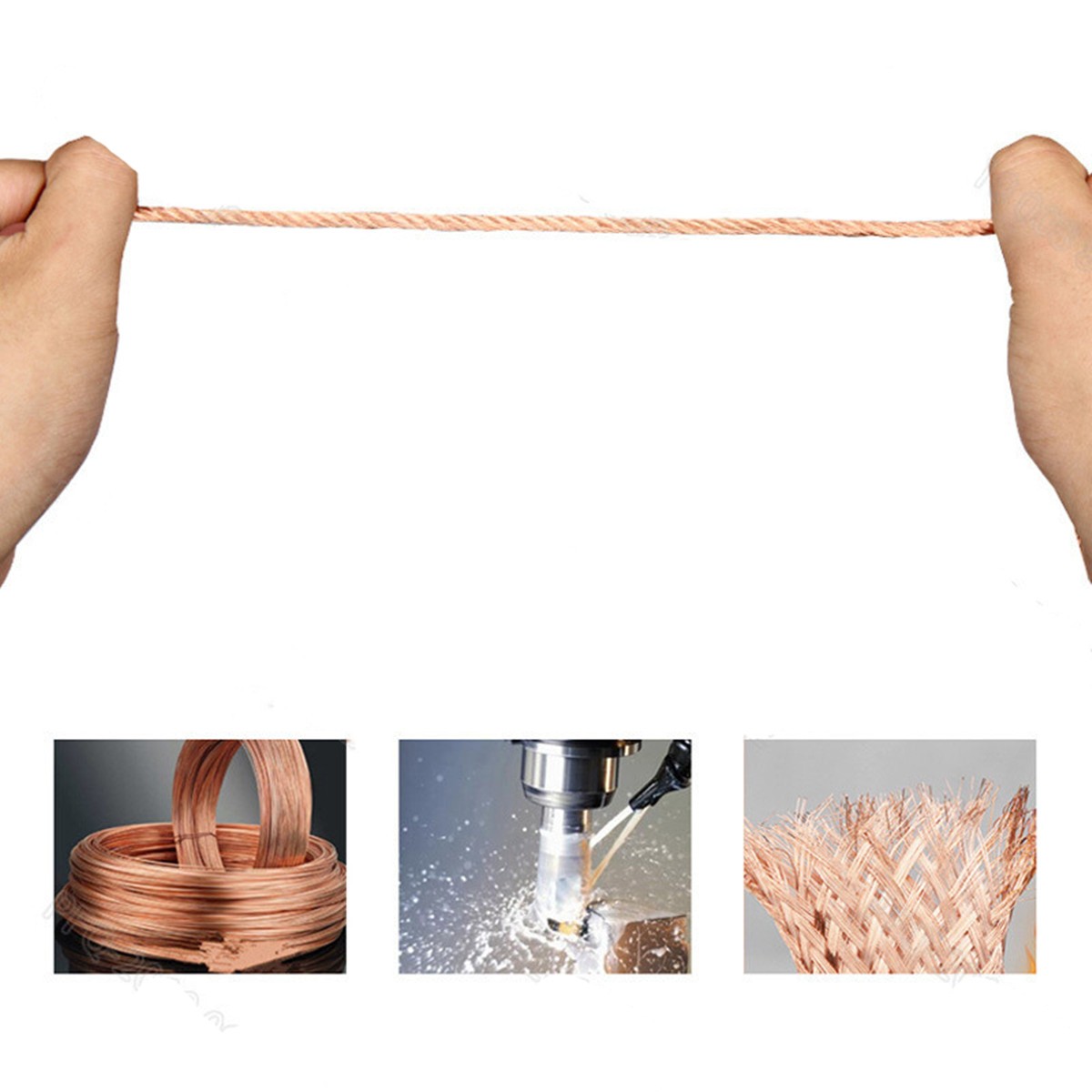 Ground Wire Stranded Bare Copper Feet Grounding Soft Oxygen Free Copper Annealed