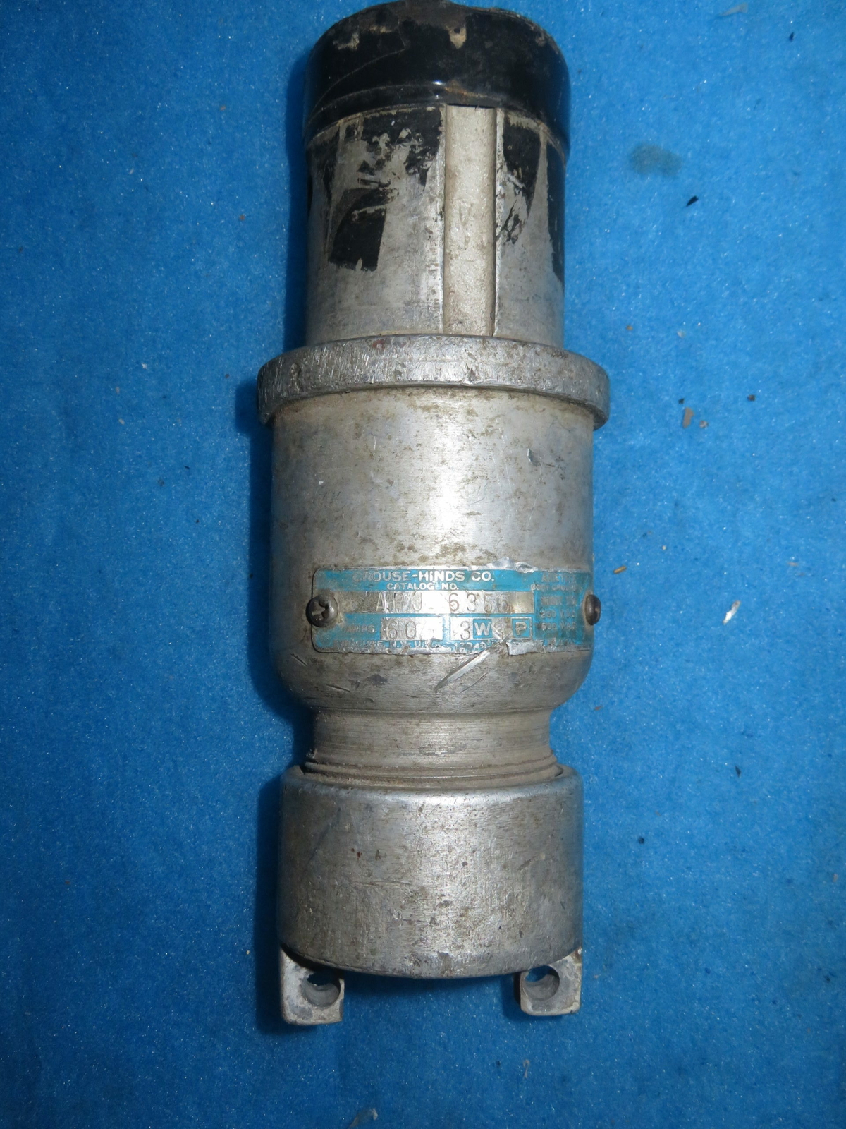 Crouse Hinds APJ 6355 60 Amp 3Ph Plug + 1 Year Warranty