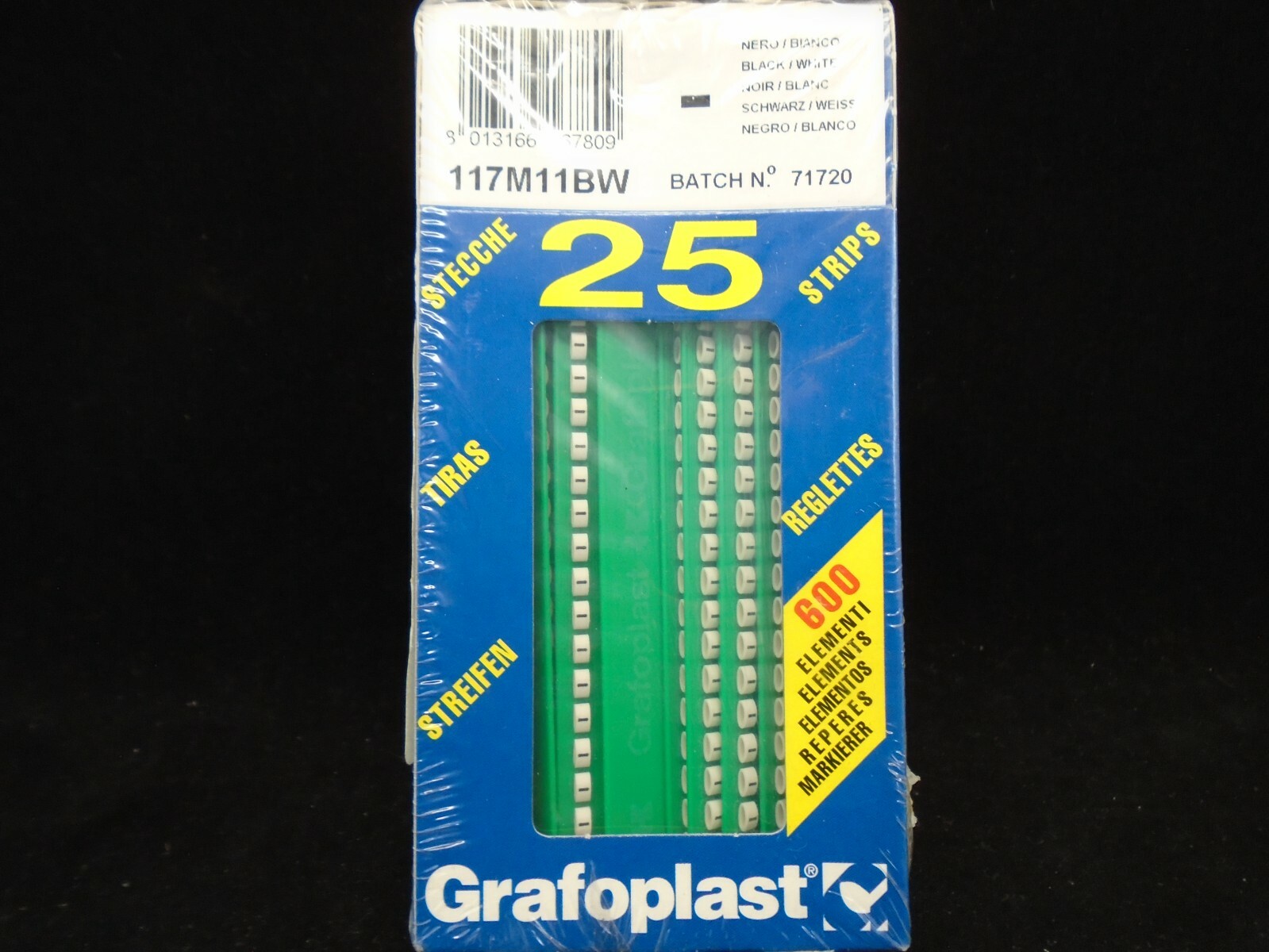 *NEW* GRAFOPLAST WIRE MARKERS 117M11BW 2 PACK *60 DAY WRNTY*