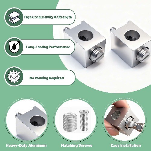 Neutral Lug Kit Circuit Breaker Ground Lugs Aluminum Ground Number of Items: 4