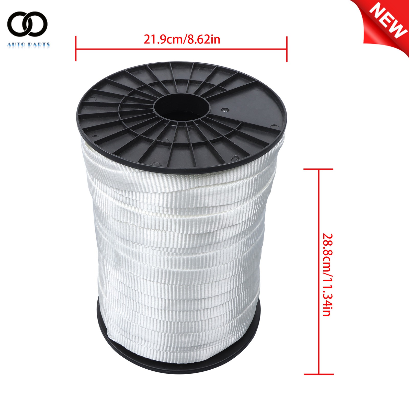 3/4″ Heavy Duty Woven Cord Strapping 2500 lbf- Pull Tape/Mule Webbing 528 Feet
