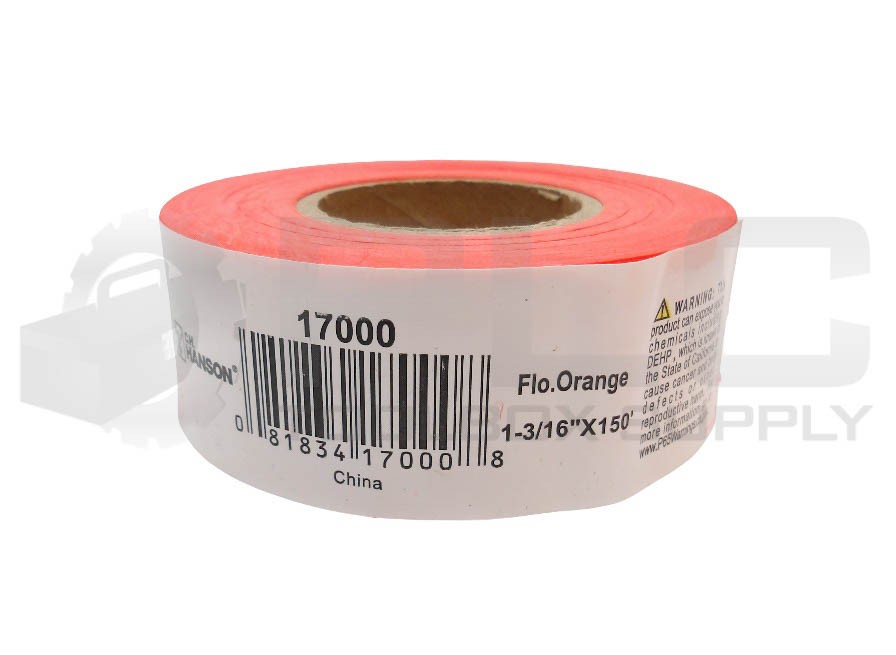 NEW BOX OF 12 U-LINE S-6089FO FLAGGING TAPE ORANGE 1-3/16″ X 150′ 1700